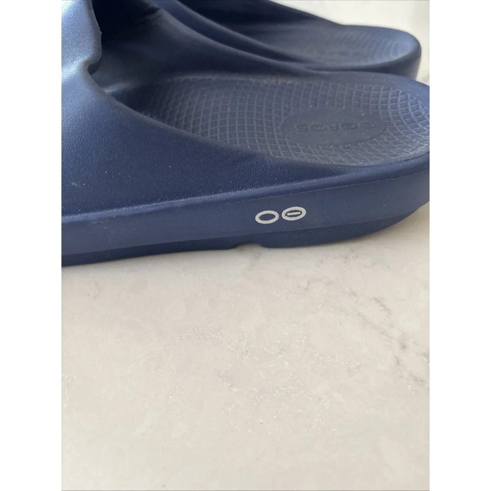 OOFOS Unisex Blue Slide Sandals Men's 7 Women's 9 11 EU 40
